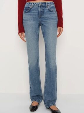 Reformation Jade Low Rise Straight Jeans